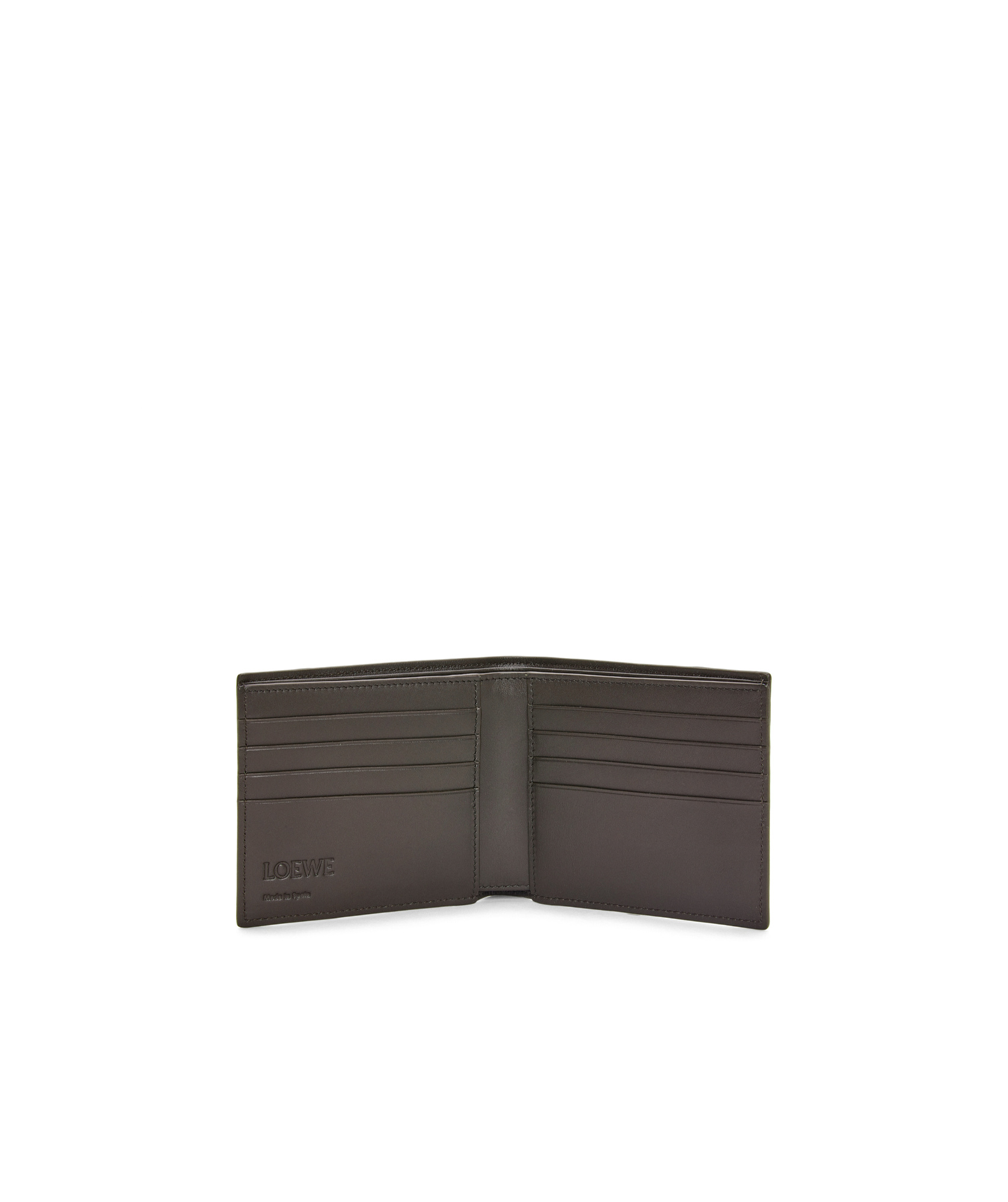 Shop Loewe Puzzle Edge Double Fold Wallet In Green