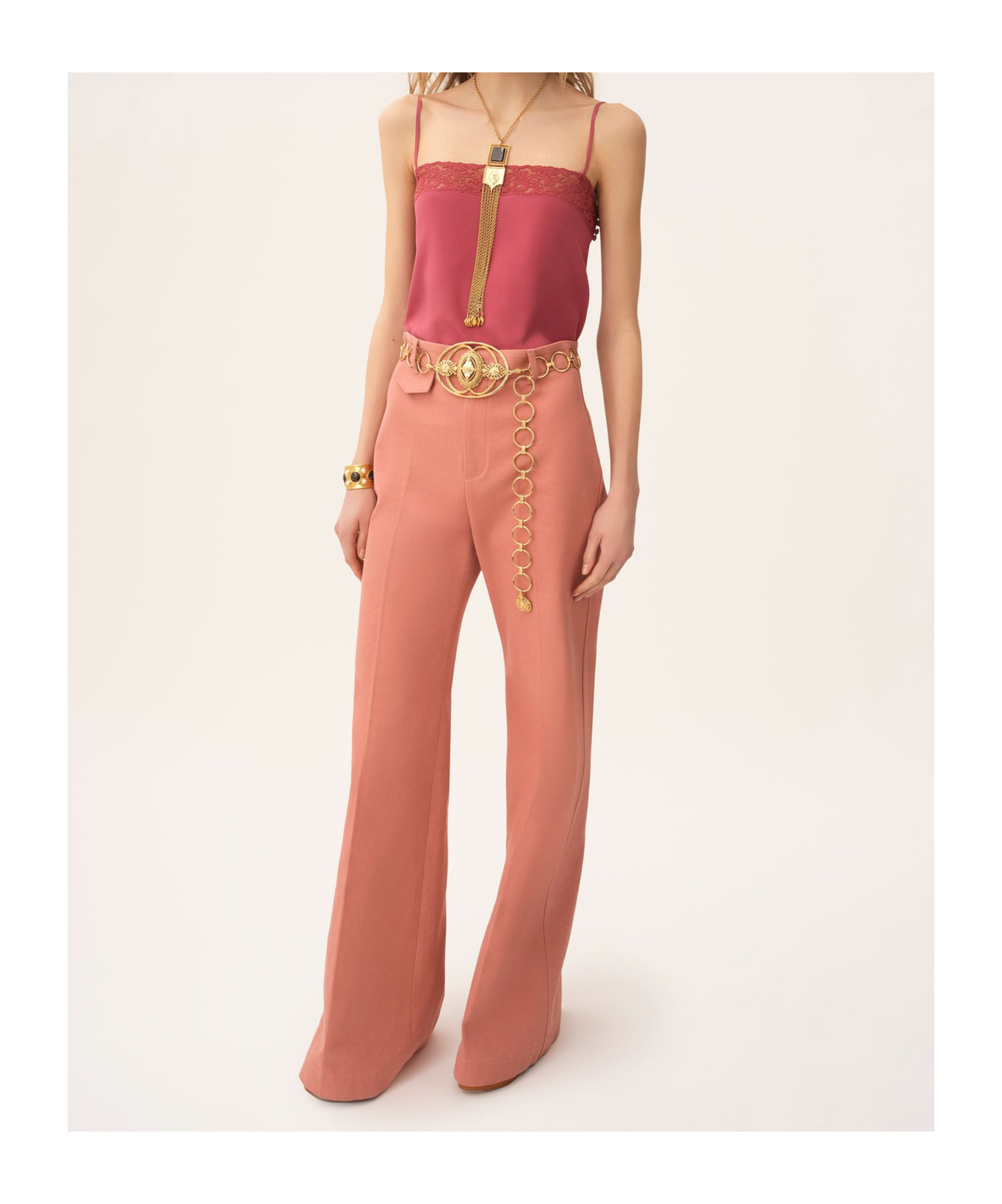 Chloé Organic Silk Crepe De Chine Top