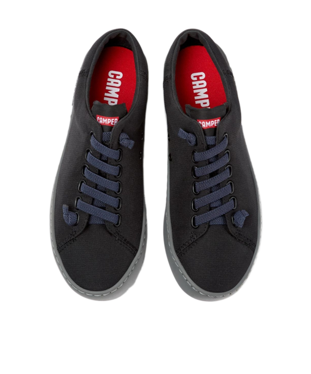 Camper Peu Touring Ripstop-texture Sneakers In Black