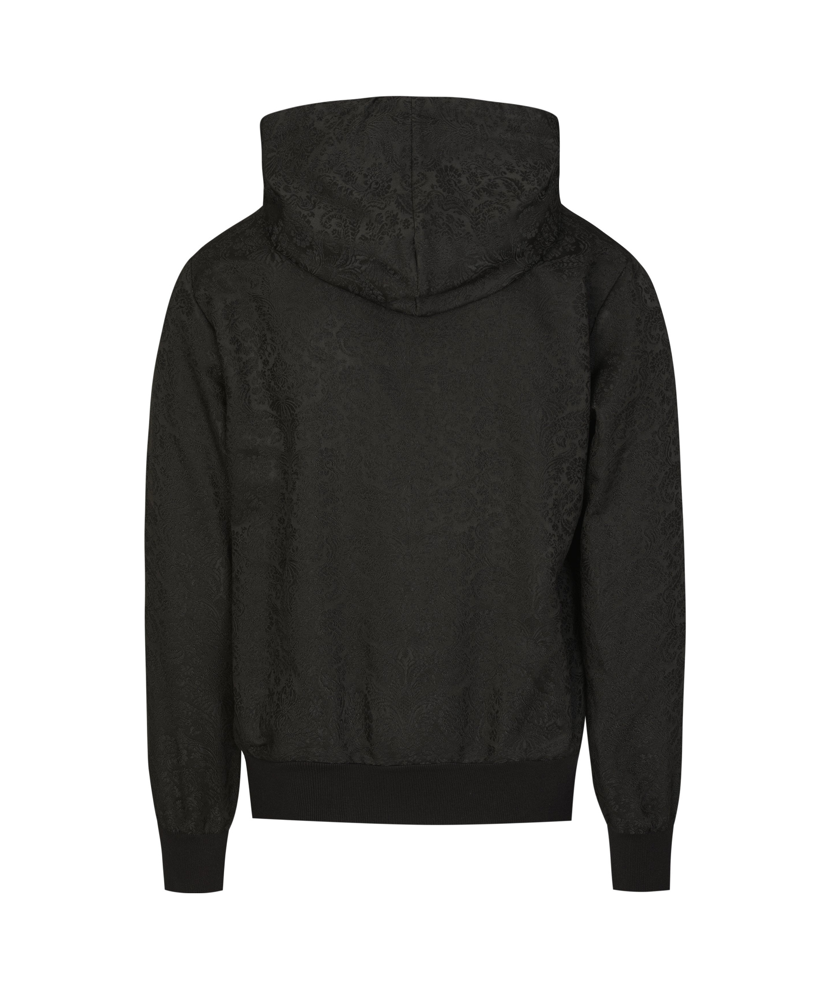 Dolce & Gabbana Long-sleeved Hooded Hoodie In Black
