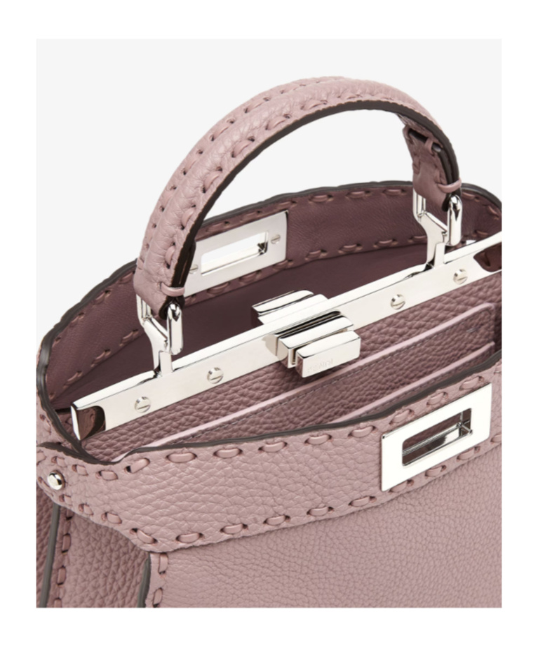 Fendi Peekaboo Iseeu Small Shoulder Bag In Nude