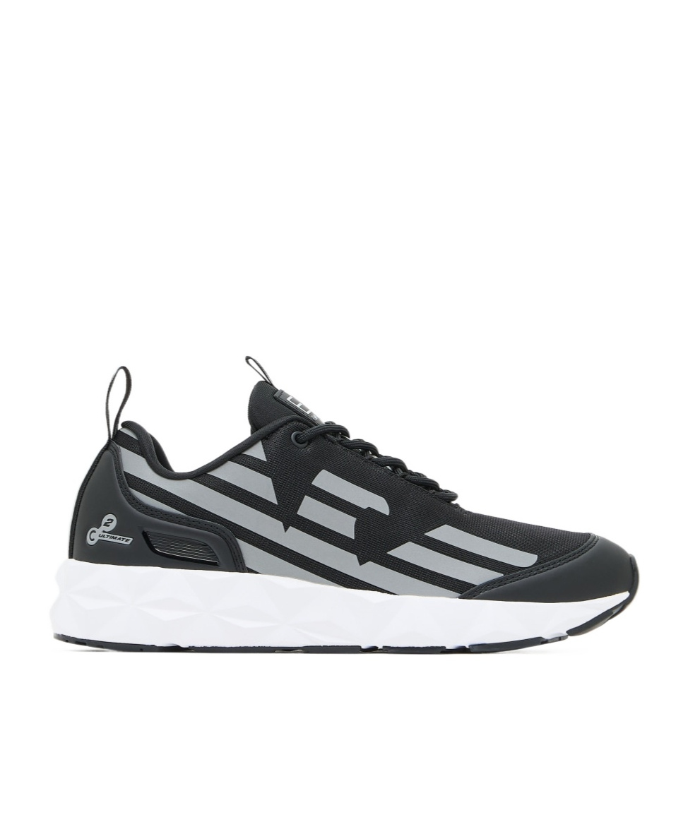 Ea7 Logo-print Sneakers In Black