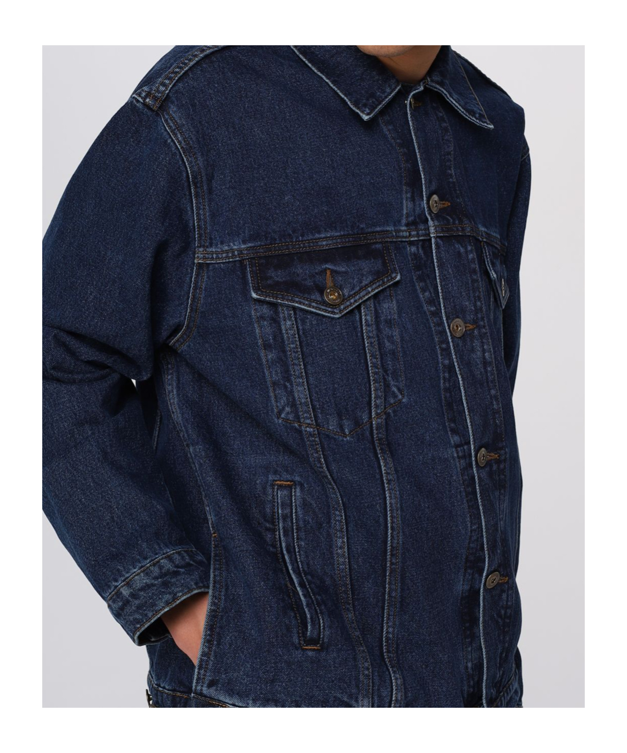 Y/project Classic Wire Jeansjacke In Black