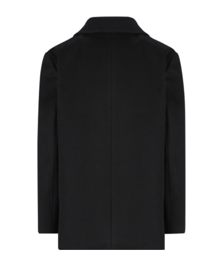 Celine Long-sleeved Coat In Black