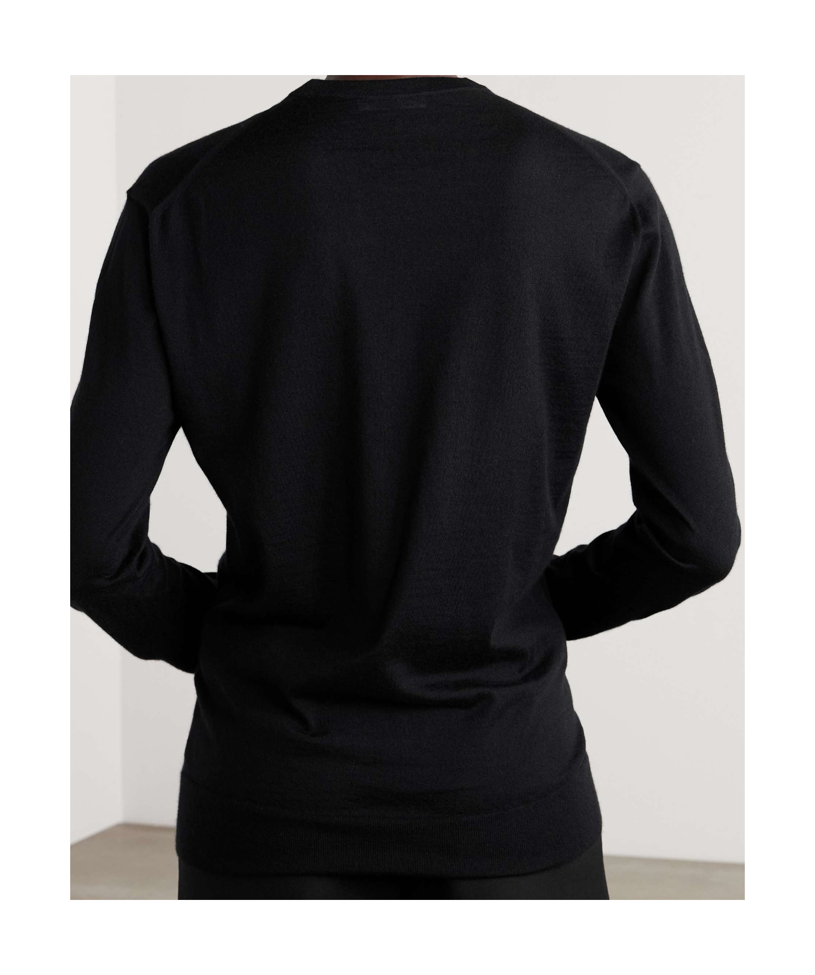 The Row Long-sleeved Sweater In Black