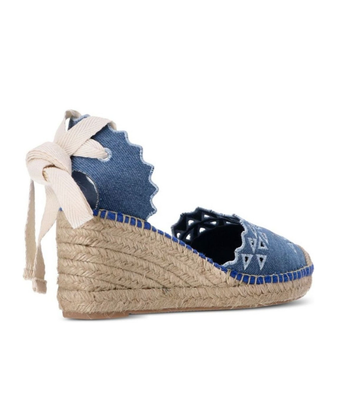 Karl Lagerfeld Kamini Wedge Sandals In Nude