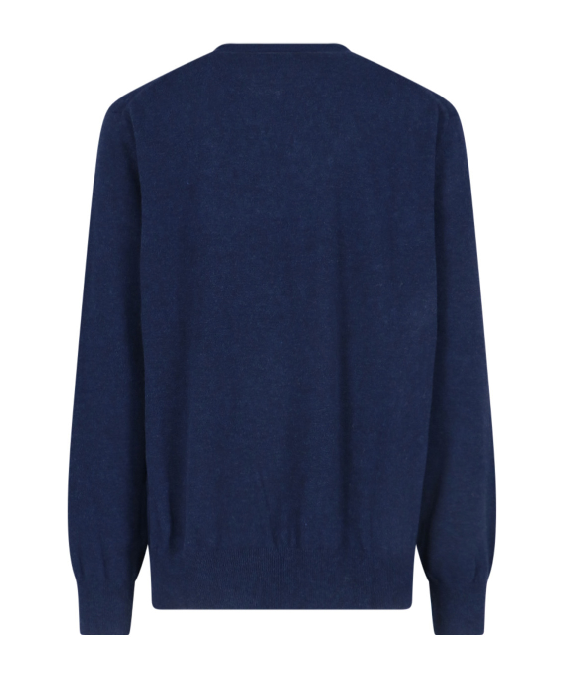Comme Des Garçons Ribbed Crewneck Sweater Hem In Blue