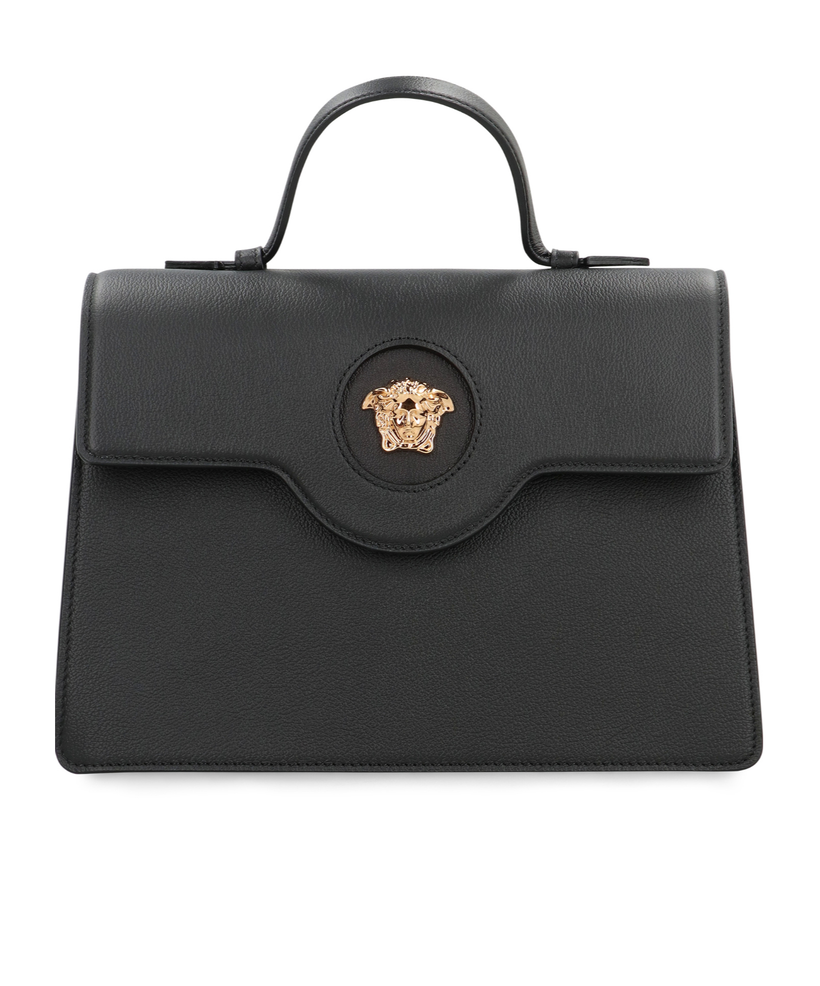 Versace Flap Shoulder Bag In Black