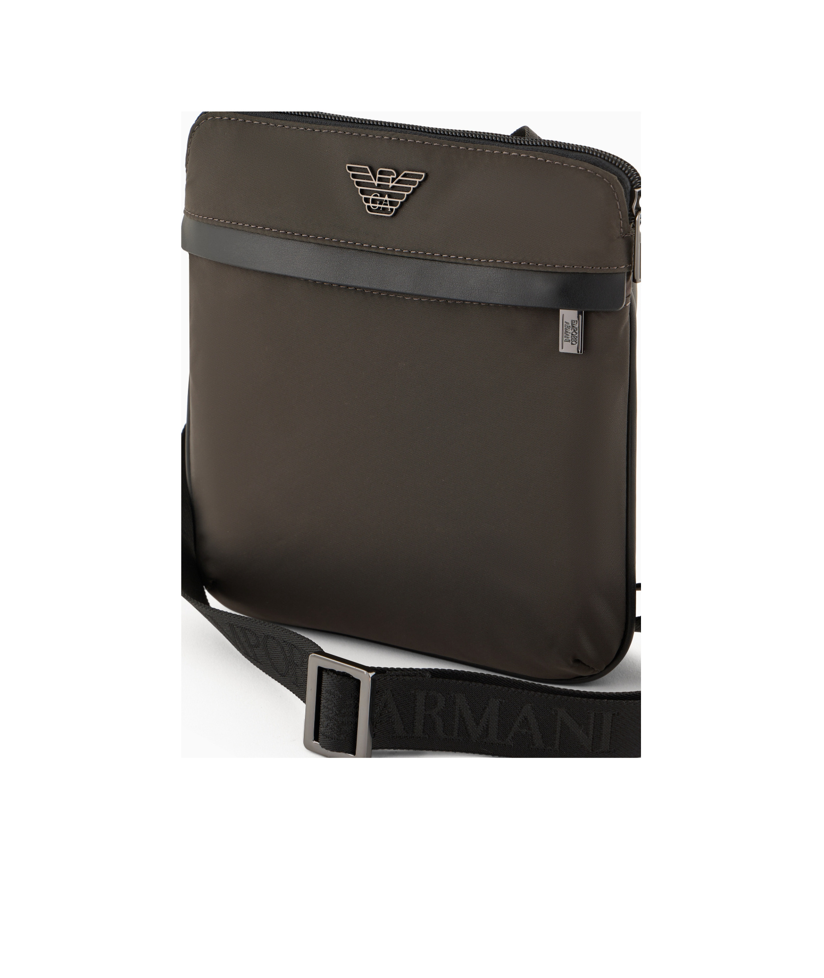 Emporio Armani Adjustable Shoulder Straps For Messenger Bag In Black