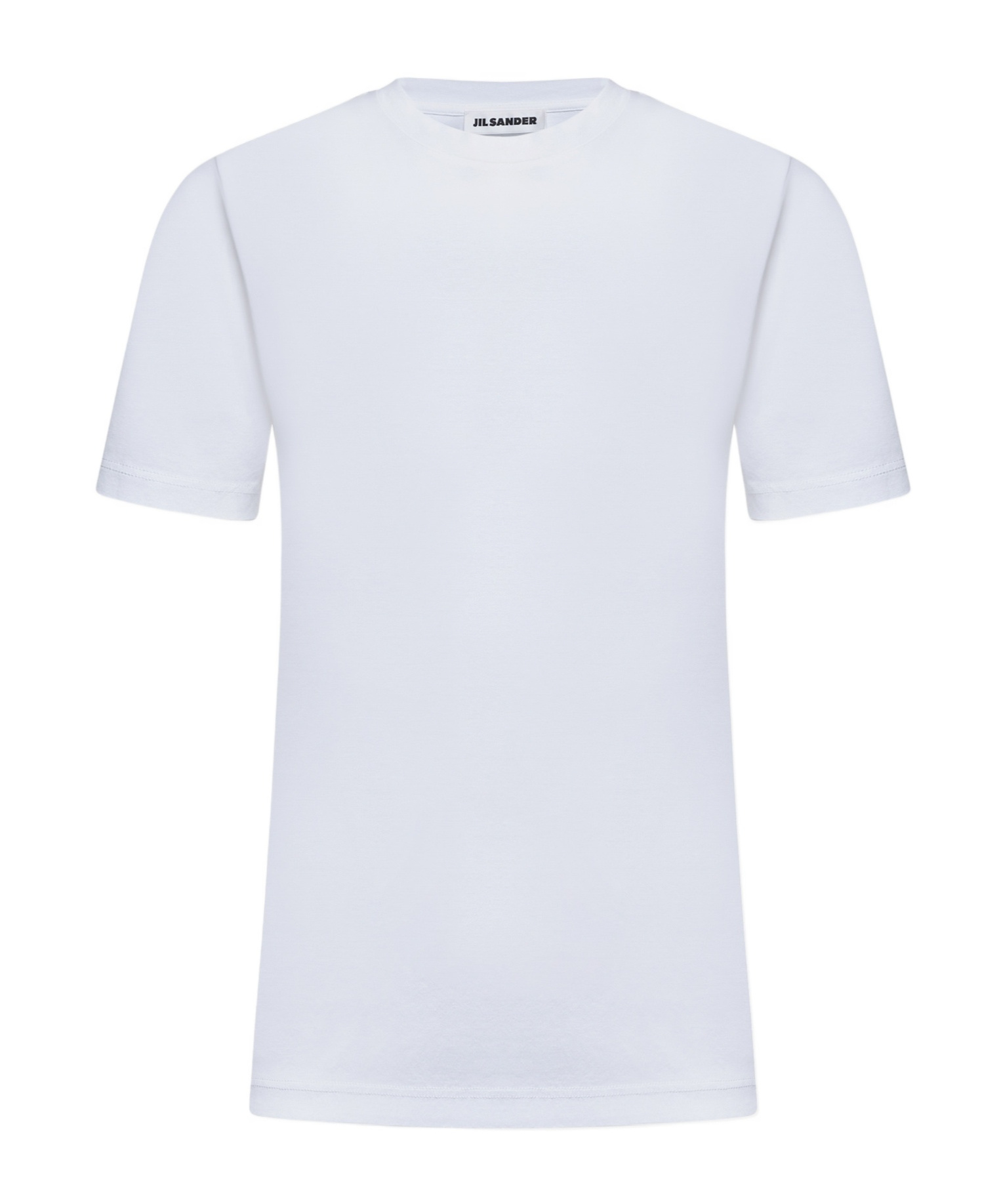 Jil Sander Women White Cotton Jersey Crewneck T-shirt In White
