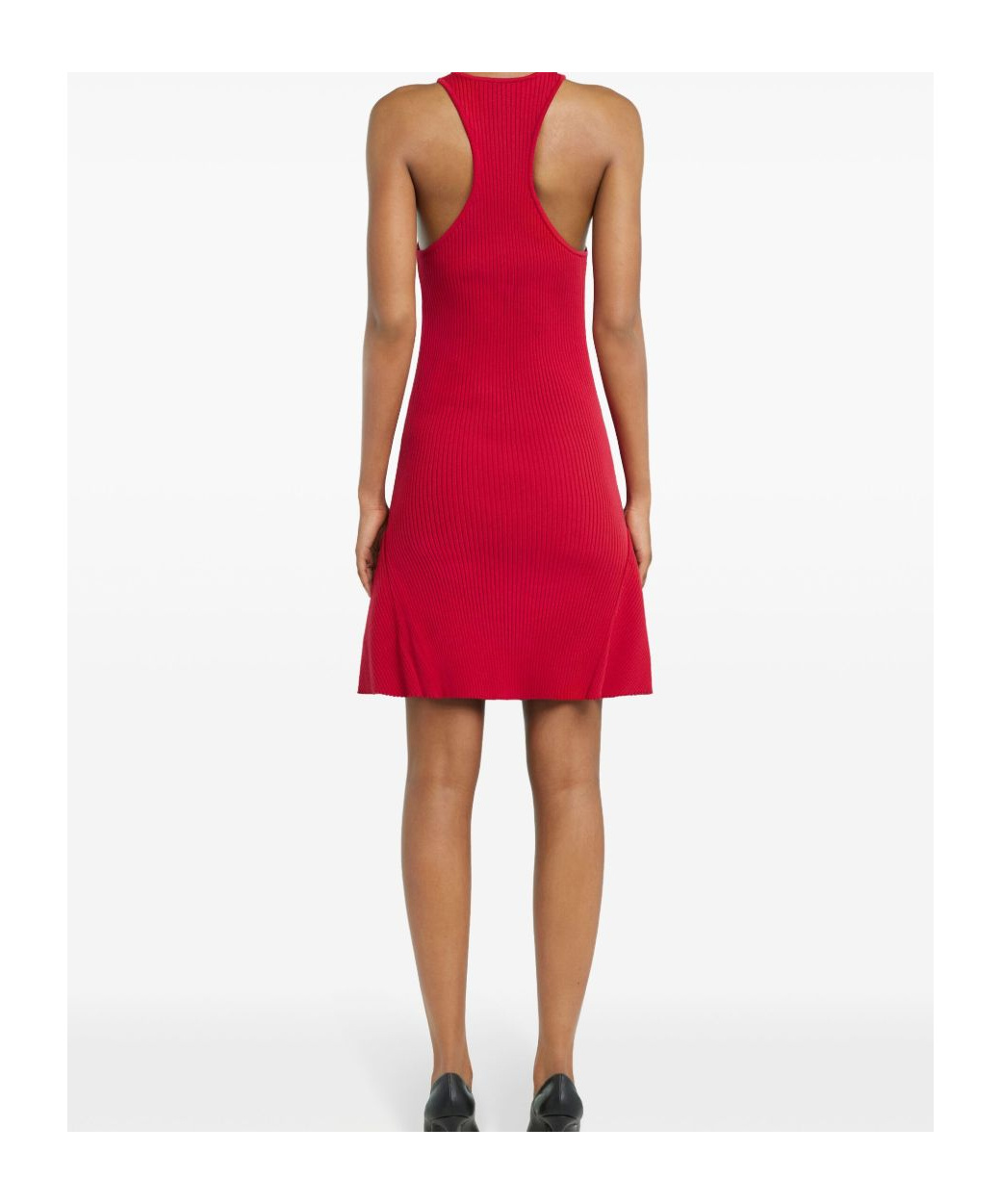 Shop Courrèges Scuba Mini Dress In Red