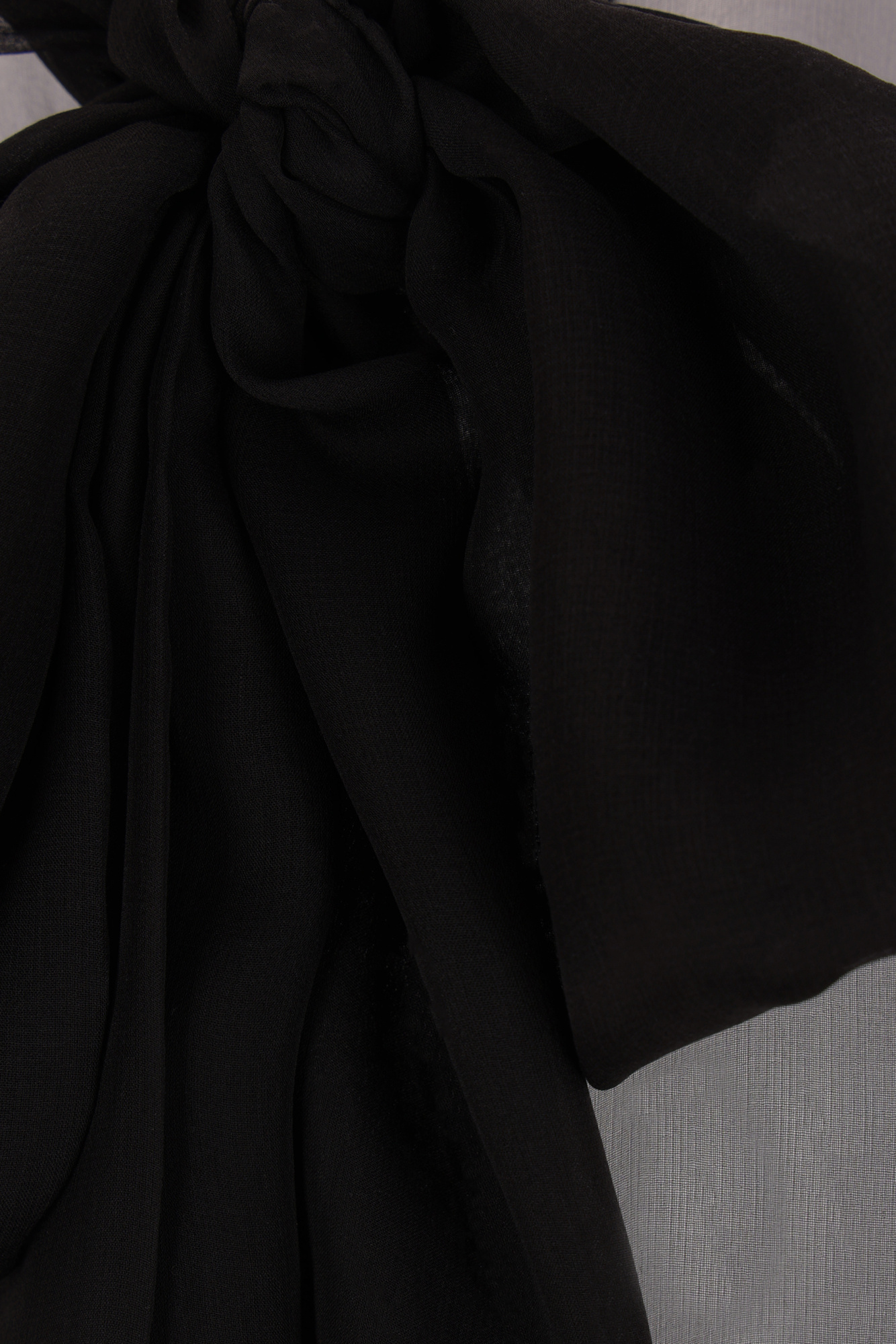 Saint Laurent Silk Muslin Blouse Tops Black In Gray