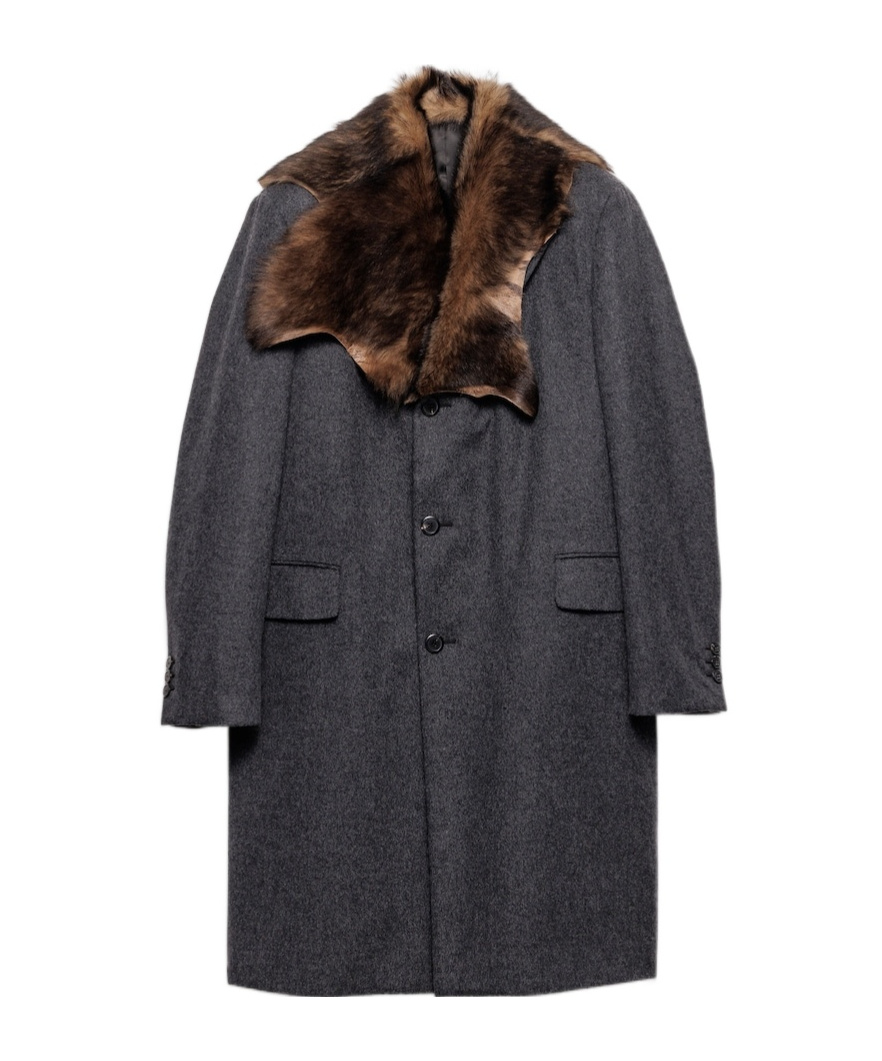 Prada Single-breasted Wool Coat In Blue