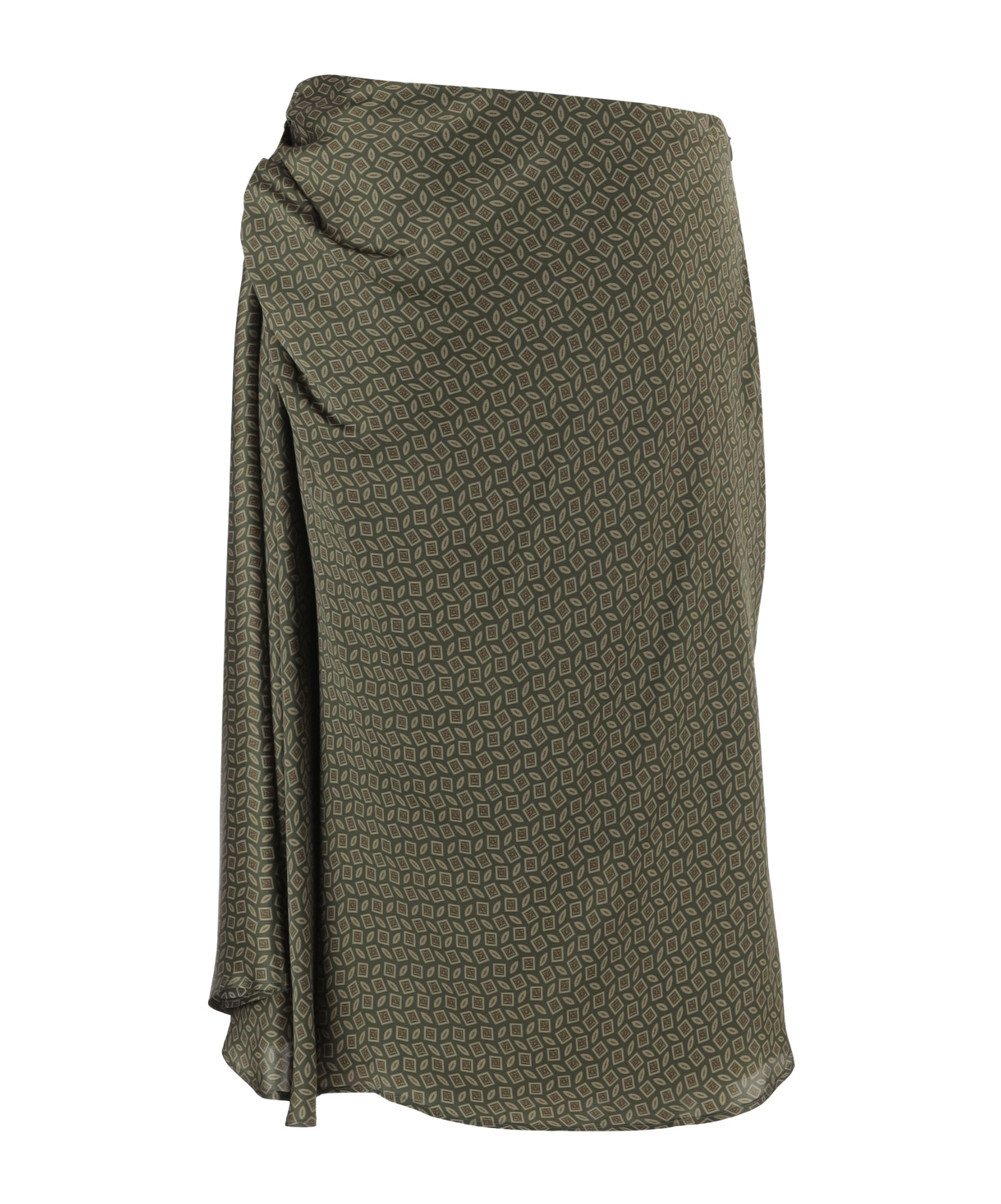 Dries Van Noten Pleated Skirt In Animal Print