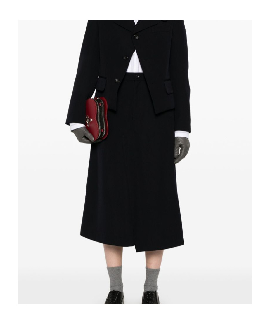 Shop Comme Des Garçons Asymmetrical Skirt In Black
