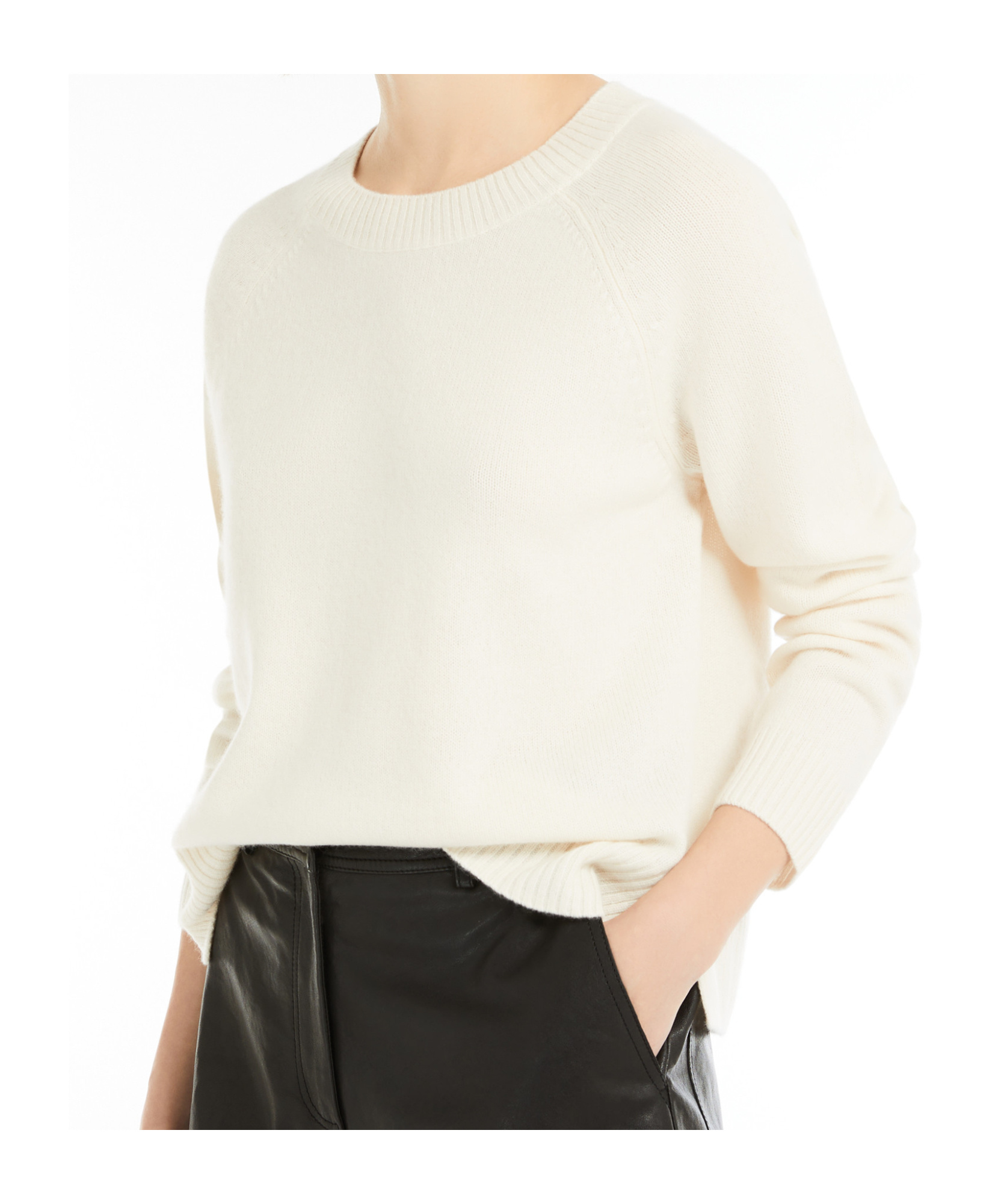 Weekend Max Mara Weekend Maxmara Ghiacci Jumper Ivory In Beige