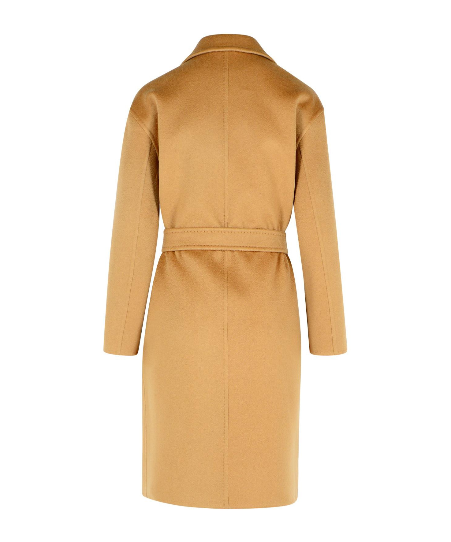 Max Mara Long-sleeved Coat In Nude