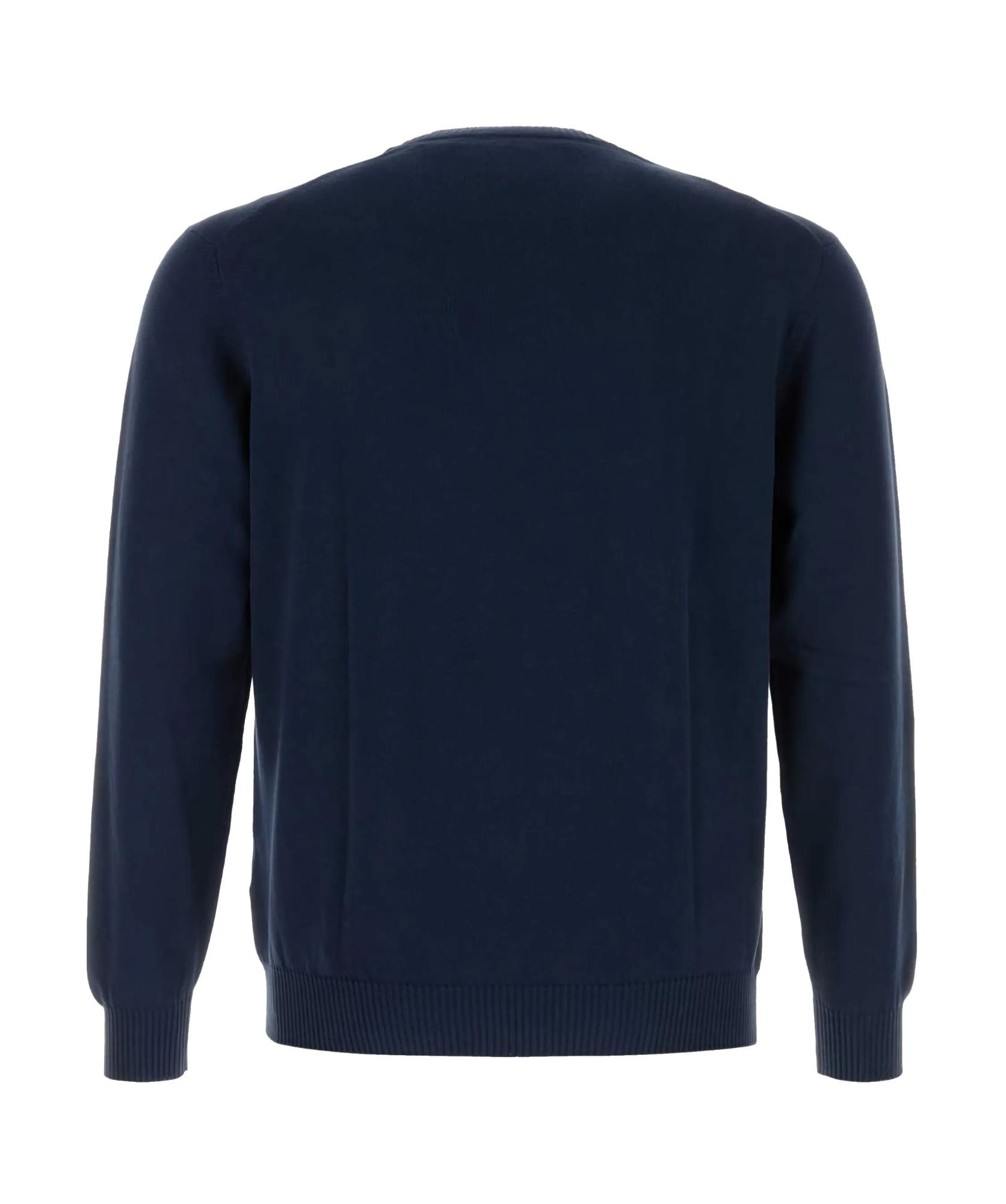 Fedeli Air Force Blue Cotton Sweater In Navy Blue