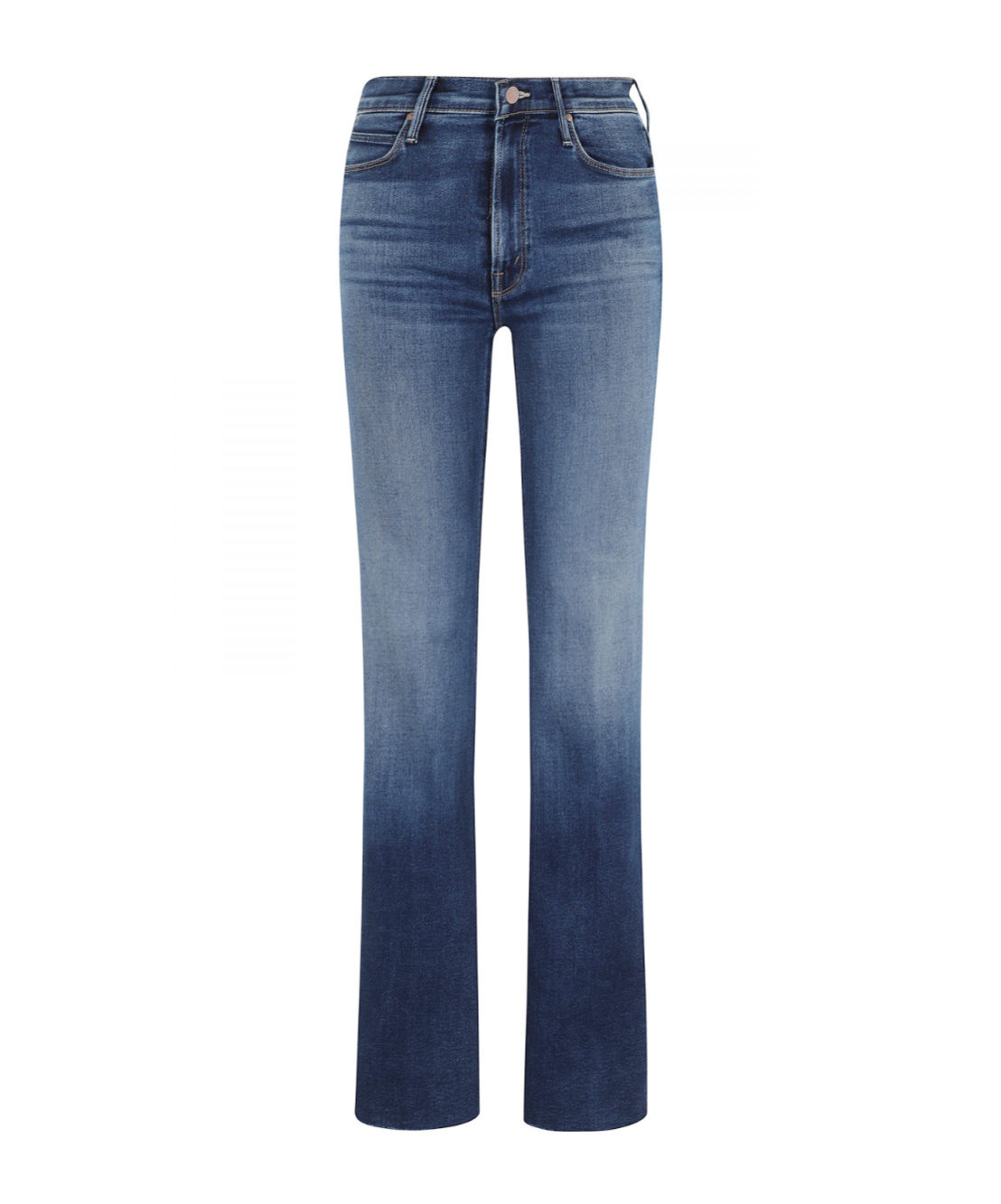 Mother The Doozy Fray Jeans In Blue