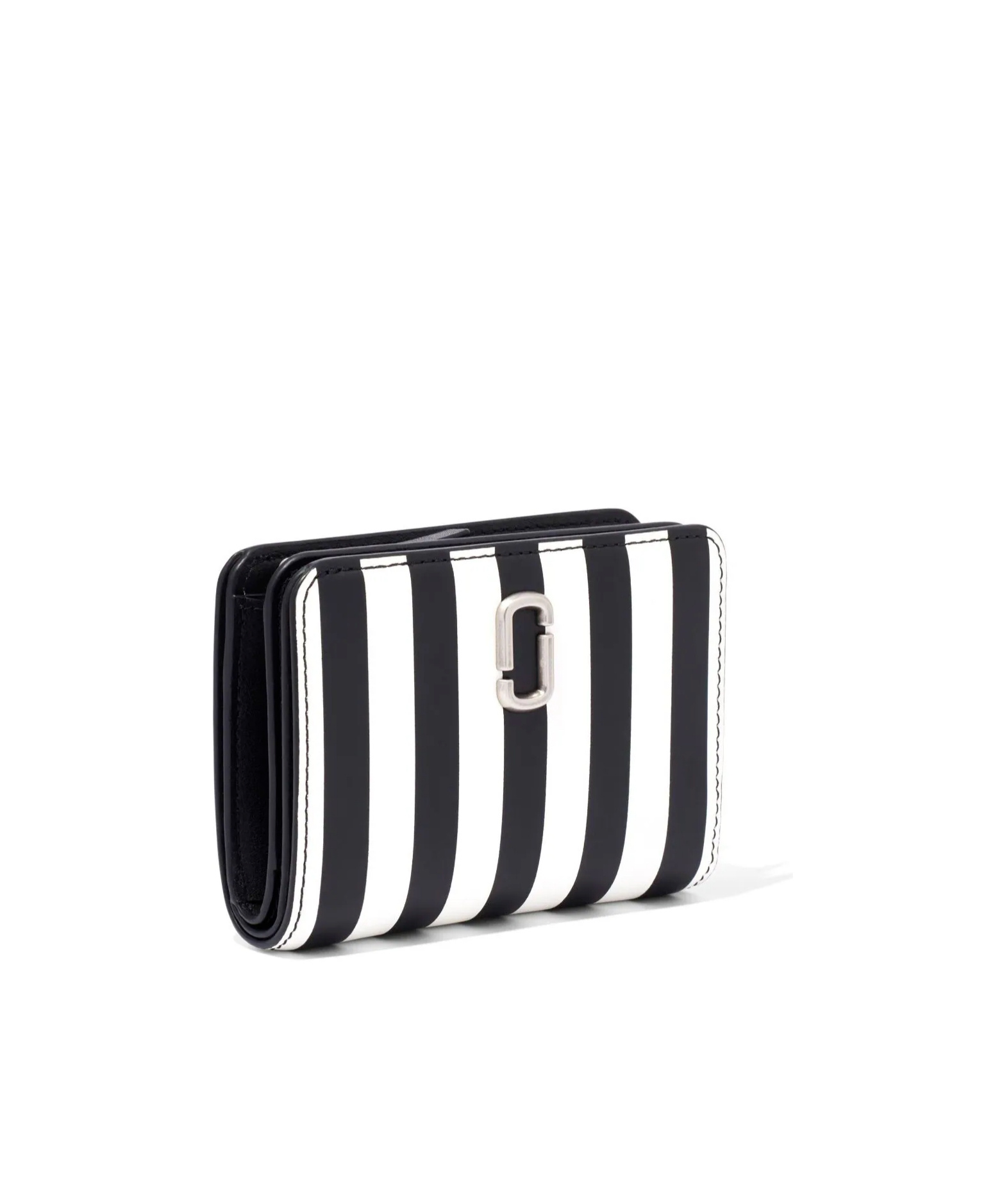 Marc Jacobs The Stripe Compact Wallet In White
