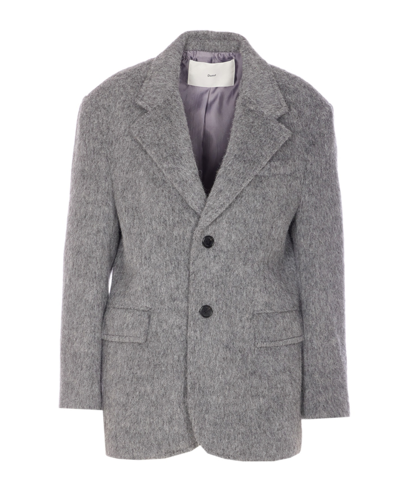 Dunst Unisex Alpaca Blazer Coat In Gray