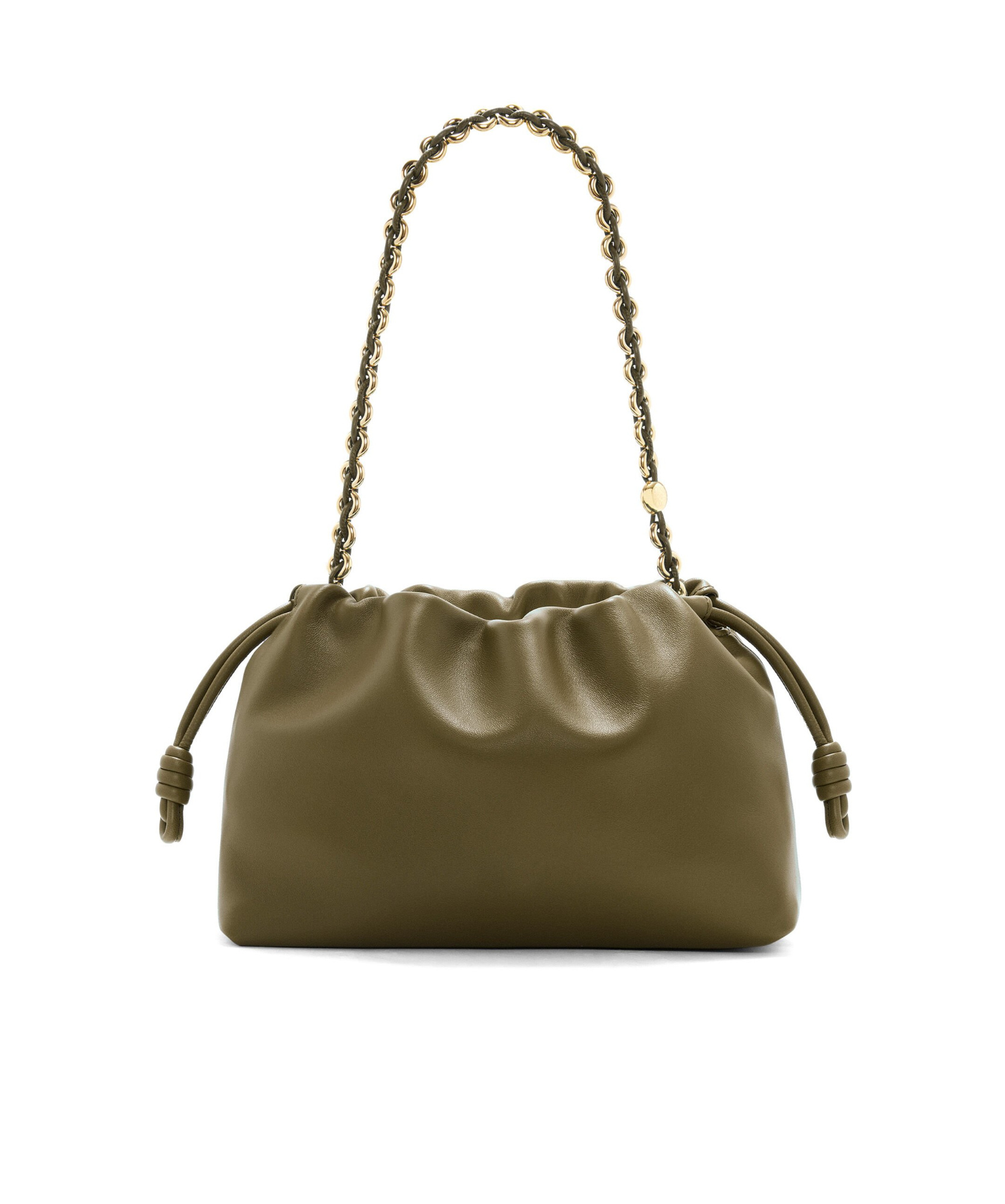 Shop Loewe Flamenco Purse Bag In Mellow Nappa Lambskin In Green