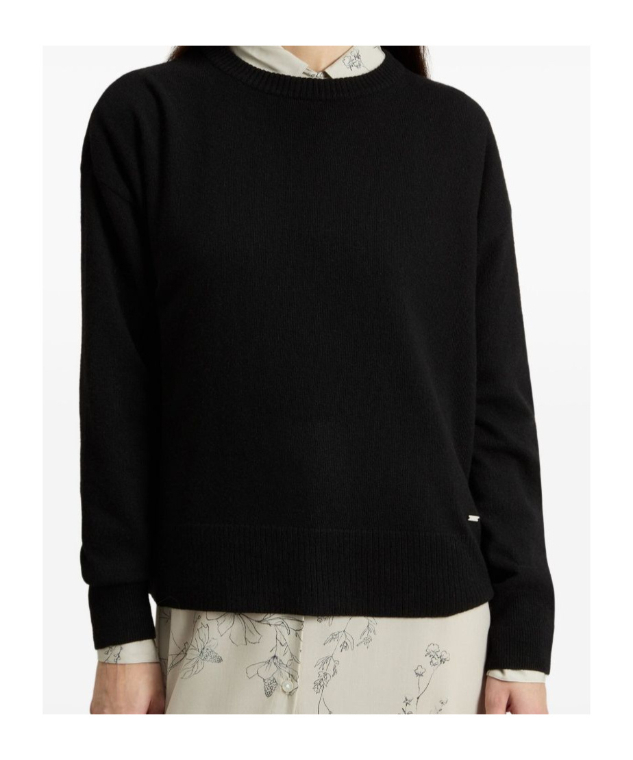 Woolrich Comfort Wool Cash Crewneck In Black