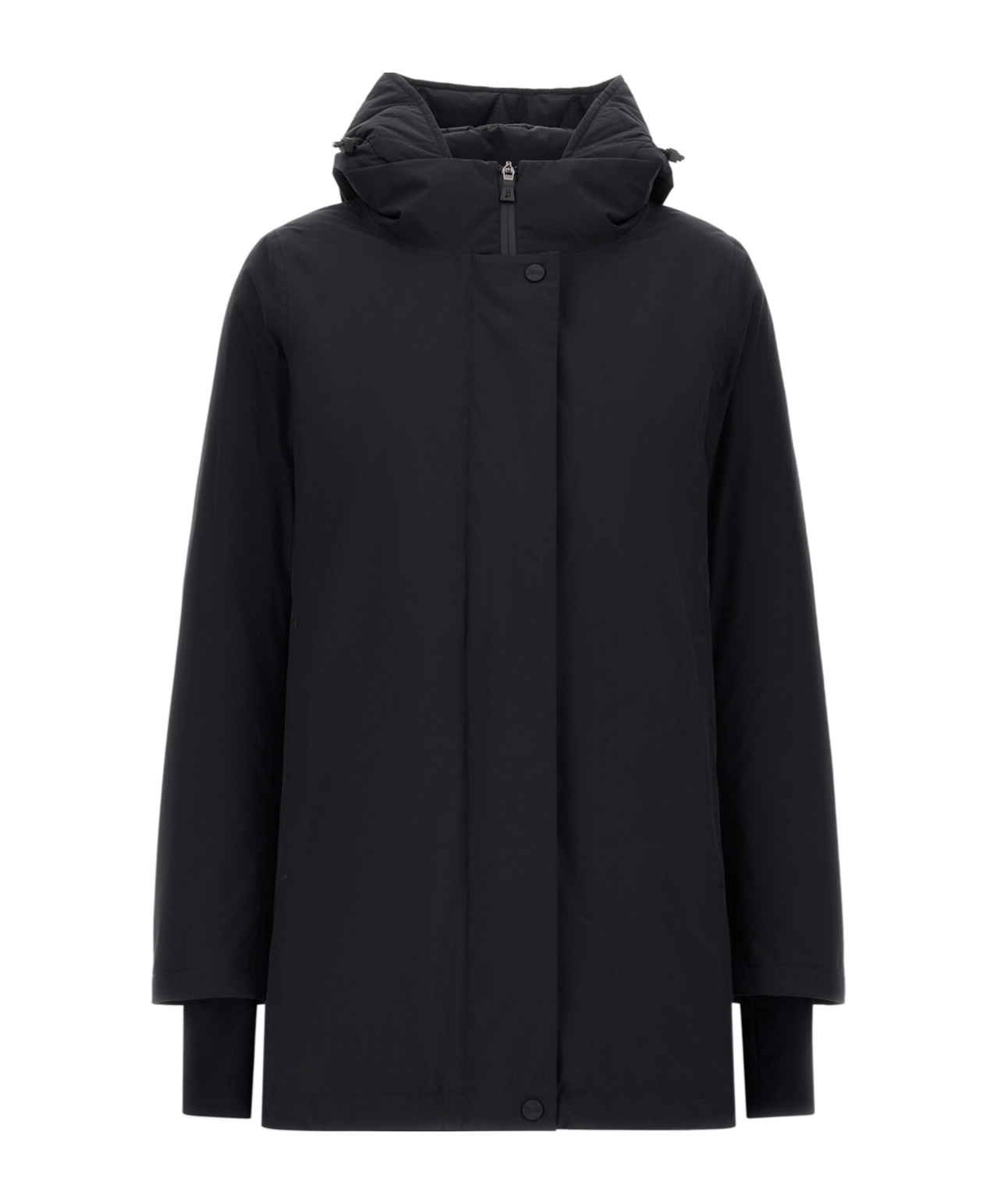 Herno Hooded Down Coat In Black