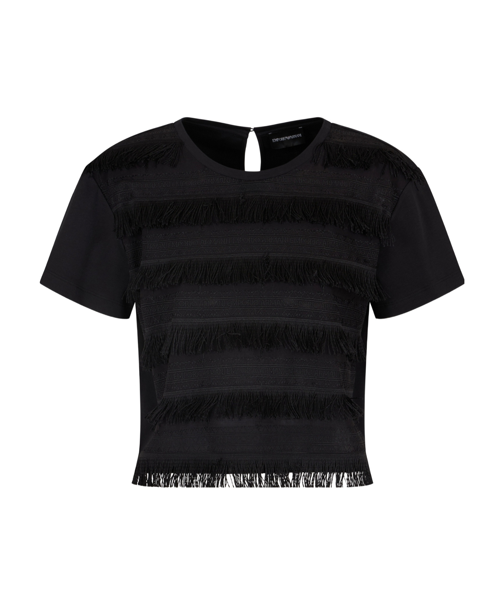 EMPORIO ARMANI FRINGED T-SHIRT