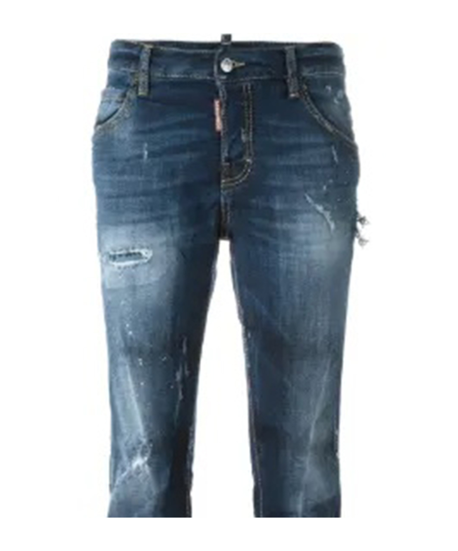 Dsquared2 Belt Loops Jeans In Blue
