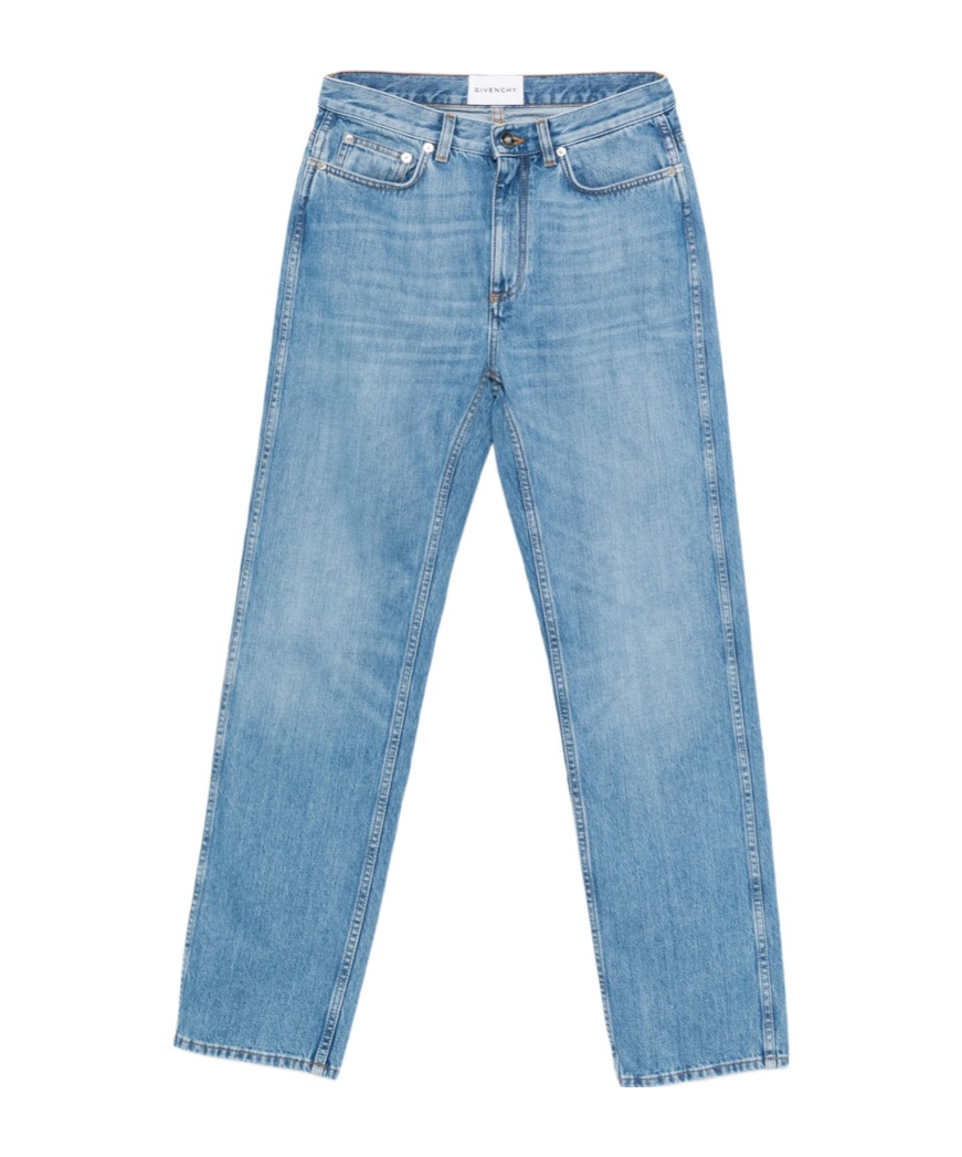 Givenchy Denim Trousers With Belt Loops In Blue