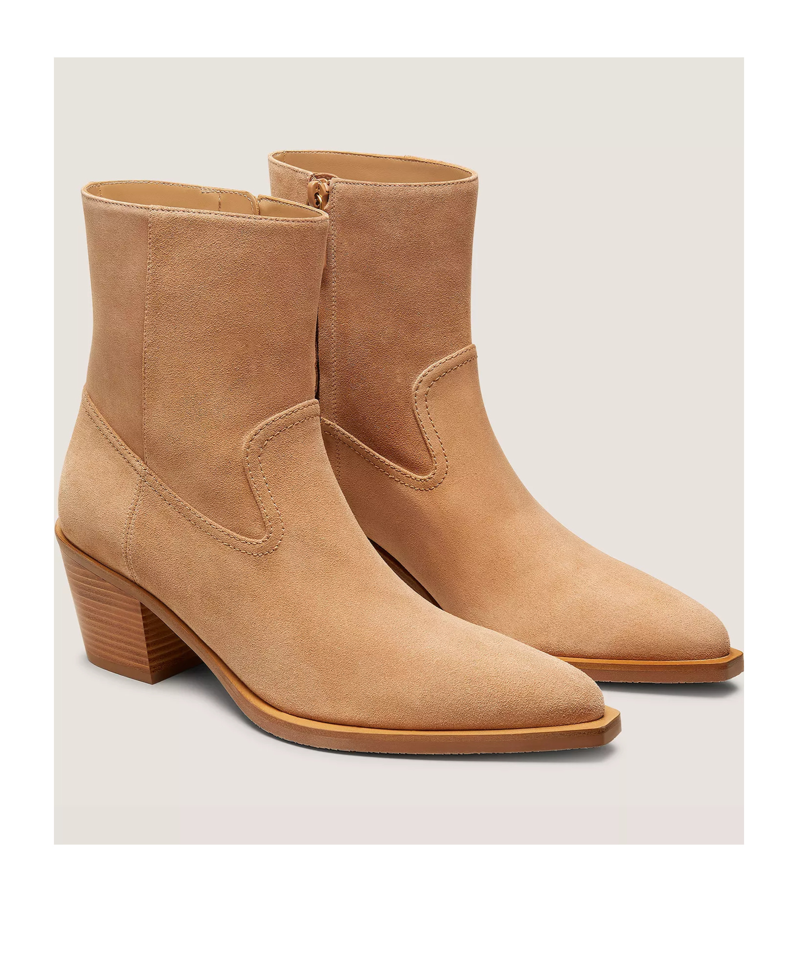 Stuart Weitzman Tate Bootie In Brown