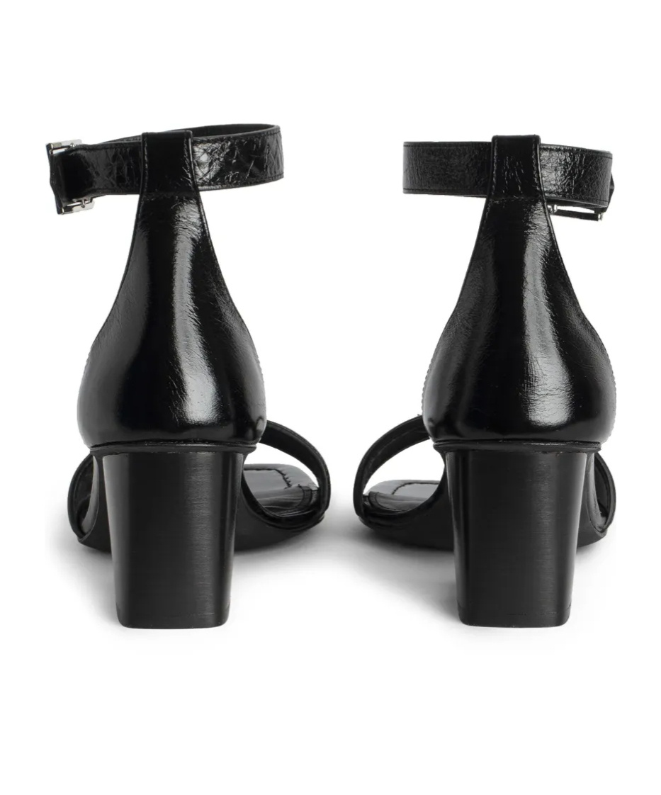ZADIG & VOLTAIRE SQUARE TOE HIGH HEEL SANDALS
