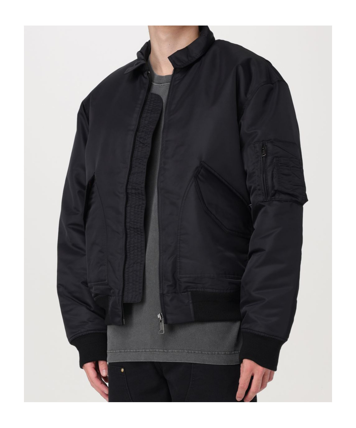 Carhartt Olten Bomber Jacket In Black