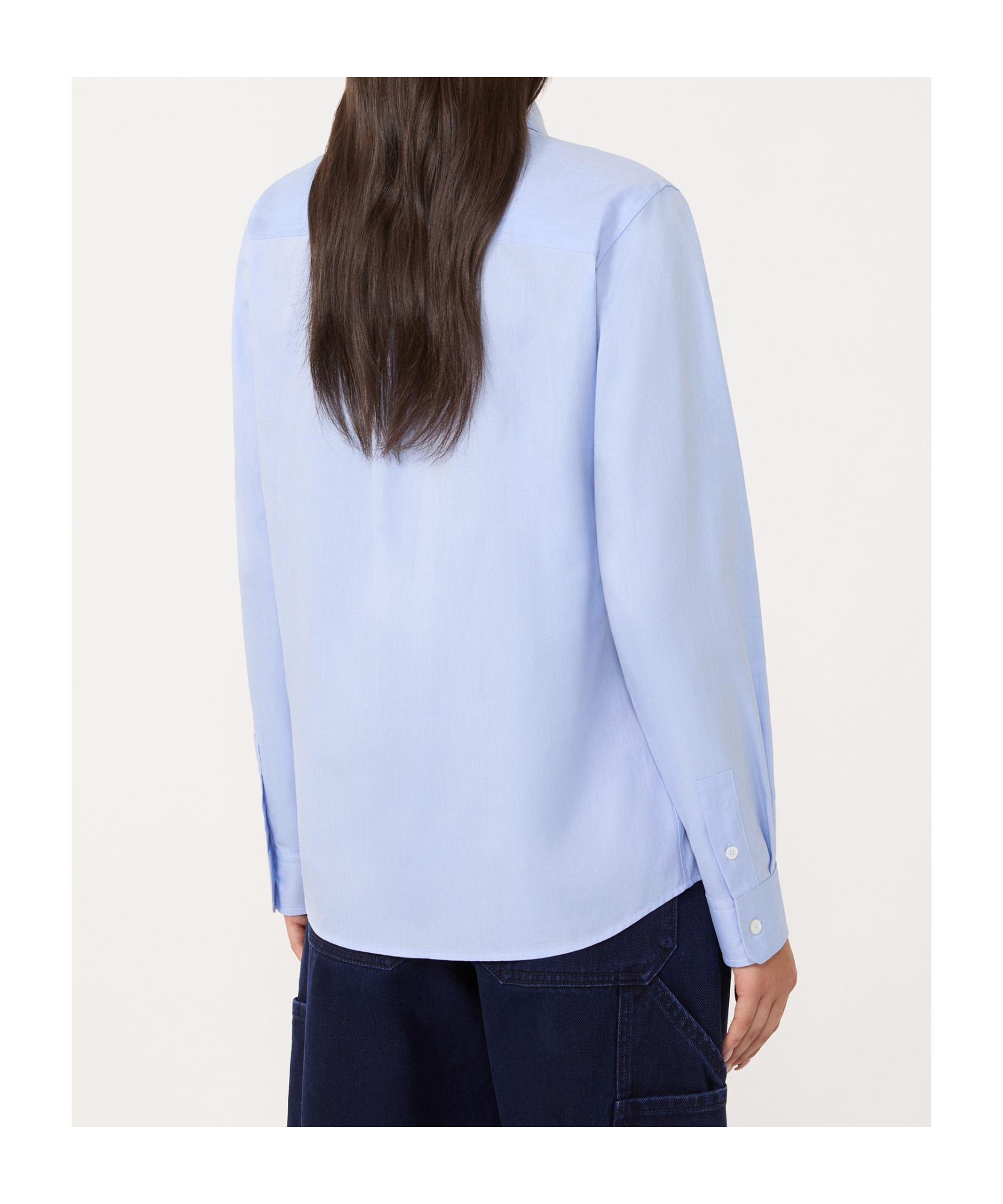 Weekend Max Mara Long-sleeved Button-up Shirt In Blue