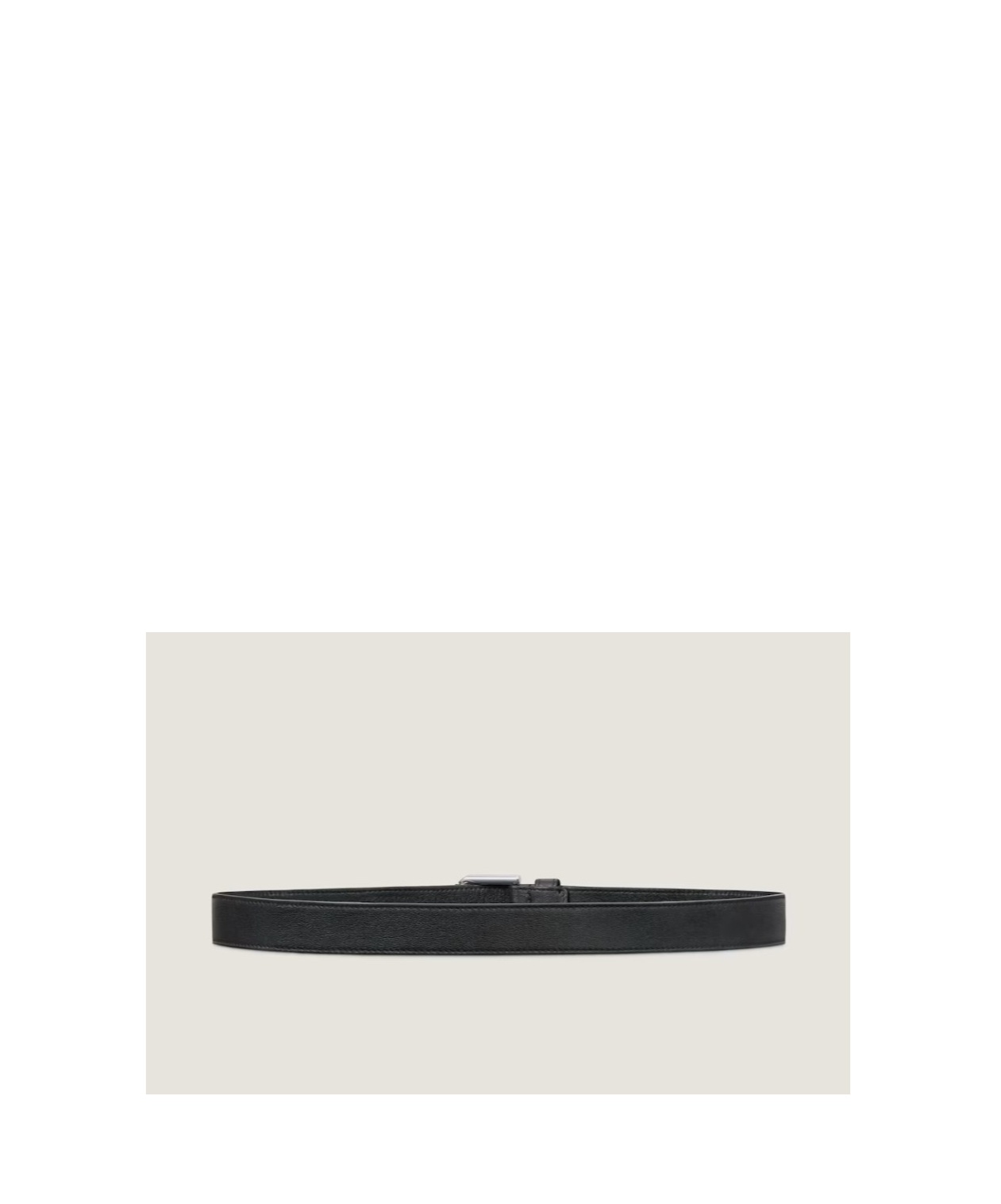 Givenchy Voyou Black Shiny Leather Belt In Black