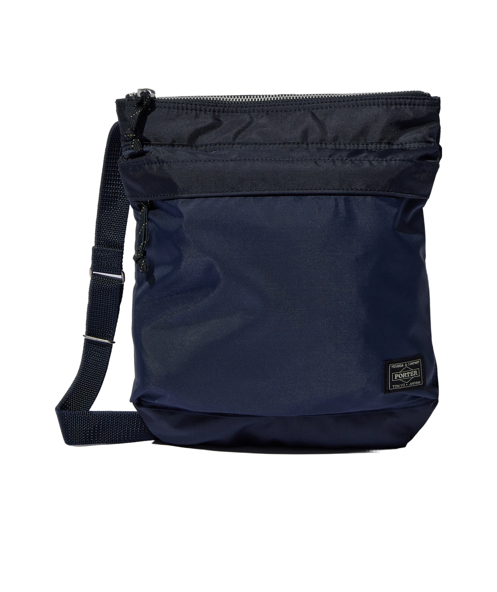 Porter-yoshida & Co Zipper Shoulder Bag In Black