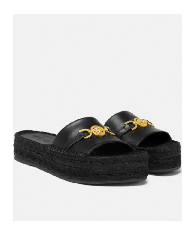Versace Black Medusa '95 Slides In Black