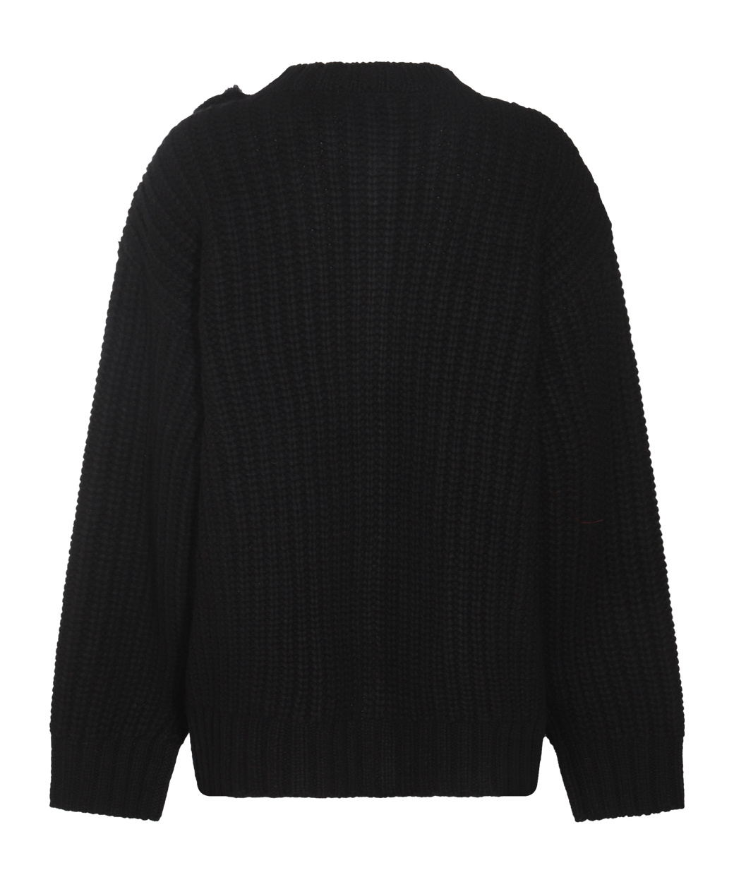 Blumarine Long-sleeved Sweater Cardigan In Black