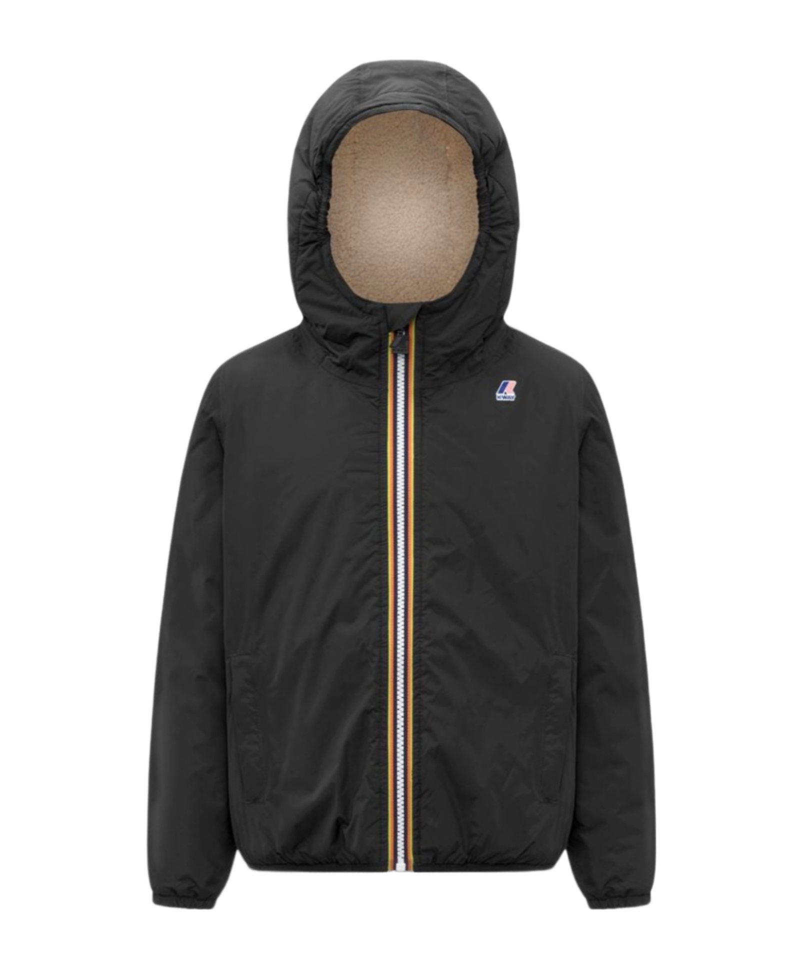 K-way Le Vrai Claude 3.0 Packable Raincoat In Black