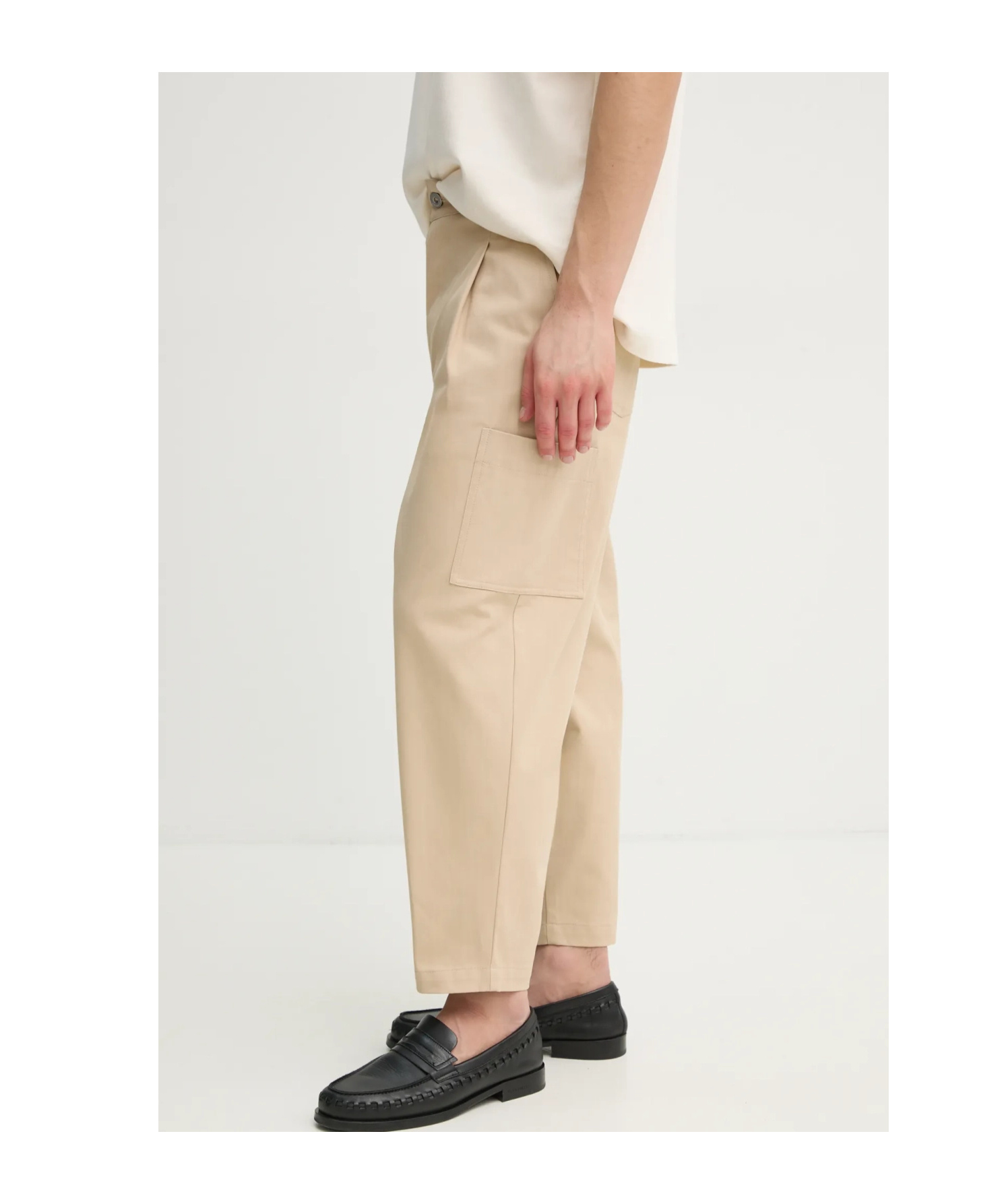 Drôle De Monsieur Straight-leg Cargo Trousers In Nude