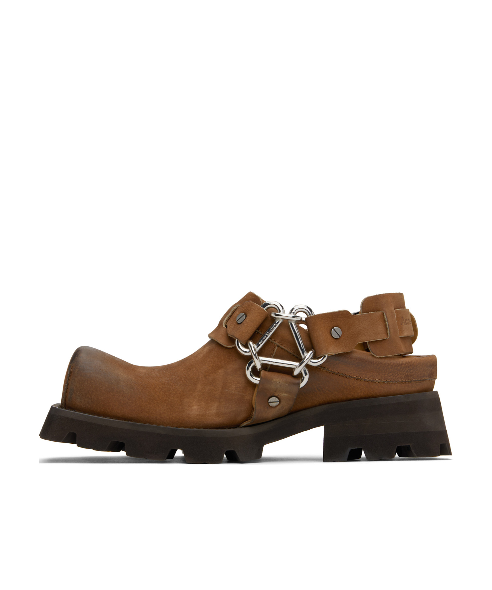 Acne Studios Balius Slingback Shoe In Brown