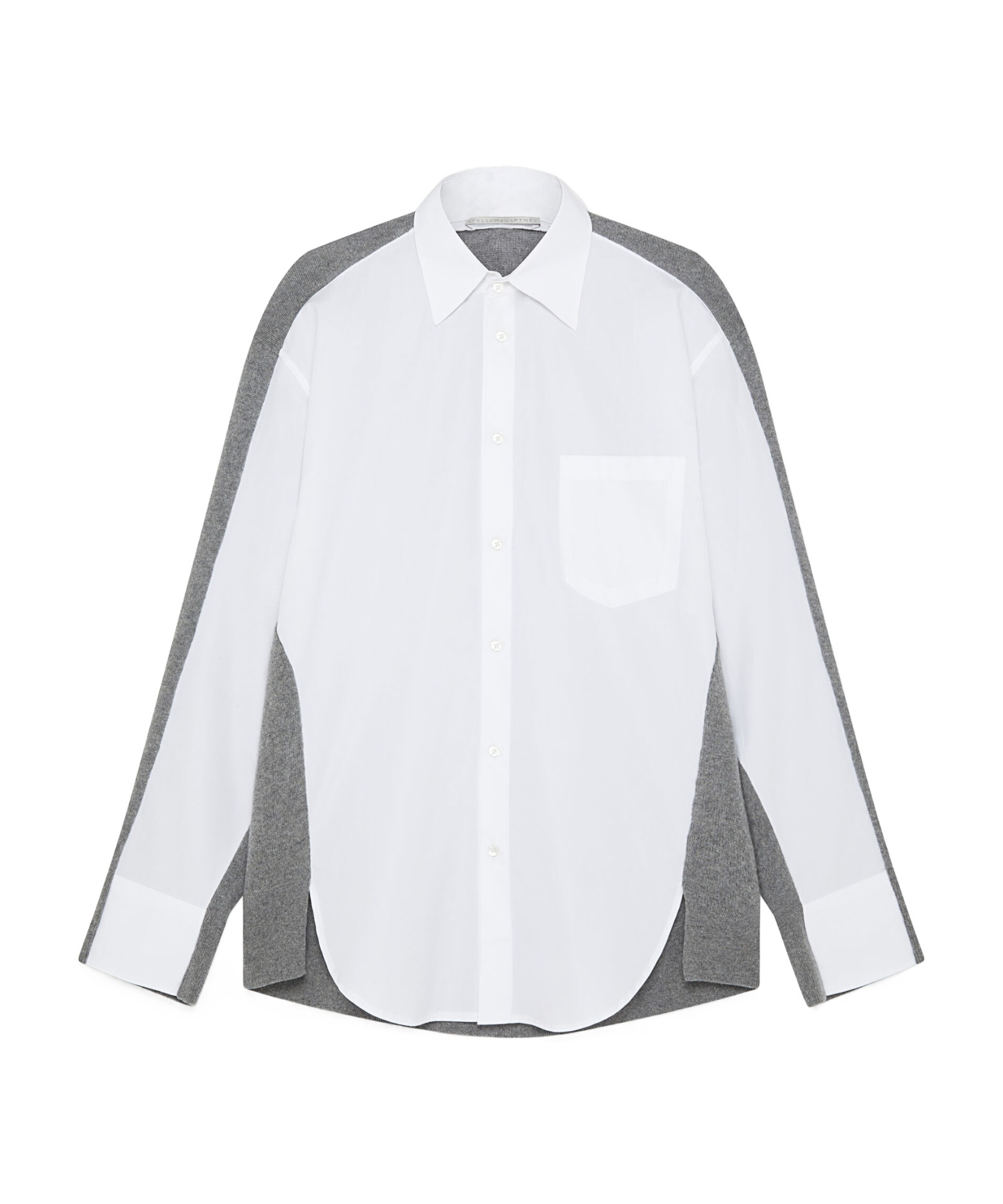 Stella Mccartney Buttoned Long-sleeved Knitted Cardigan In White