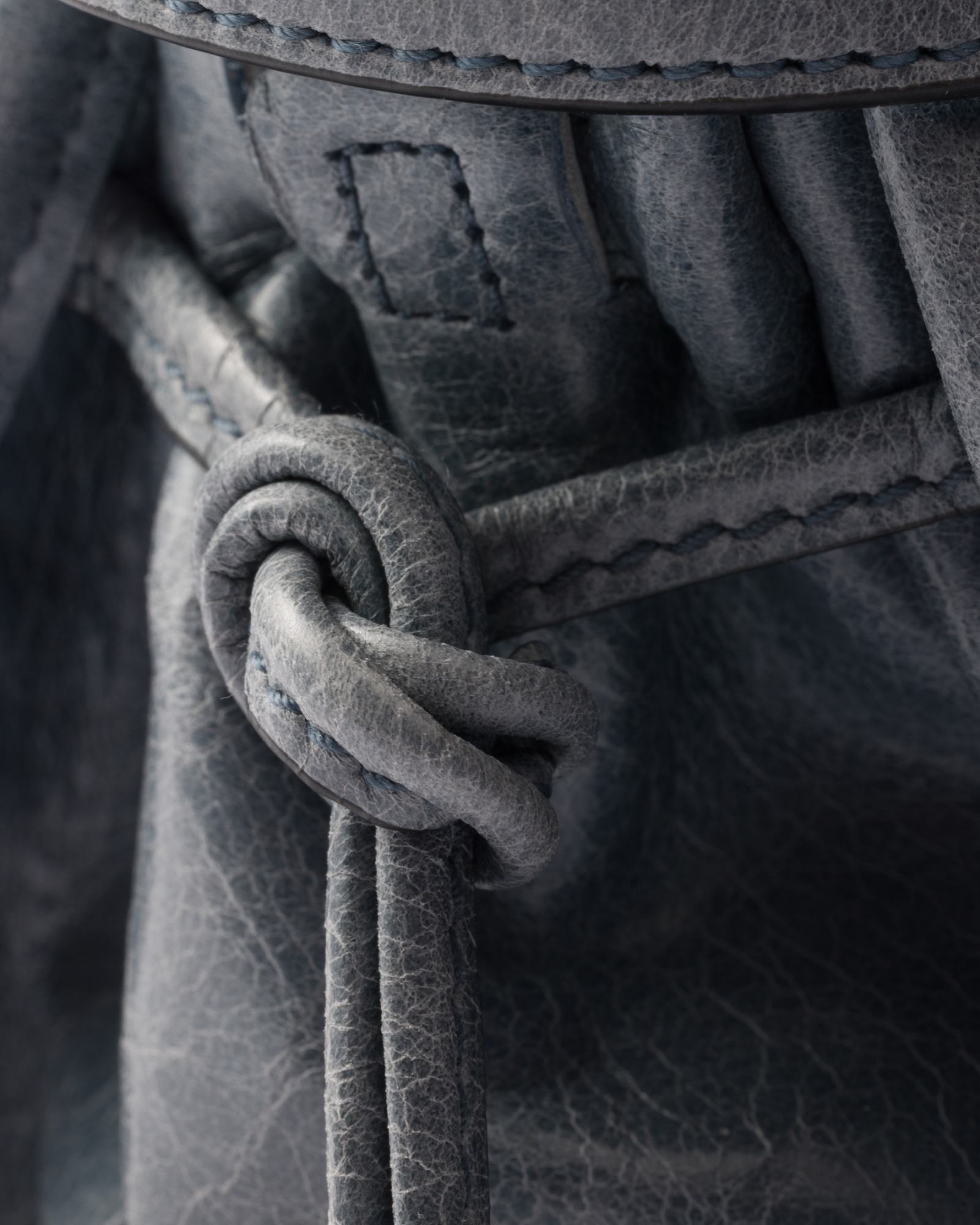 Prada Medium Soft Lux Shoulder Bag In Gray