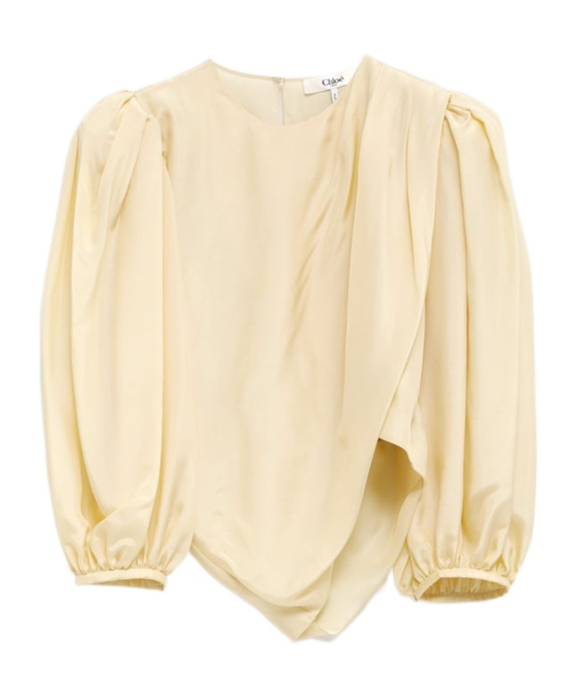 Shop Chloé Blouse In Nude