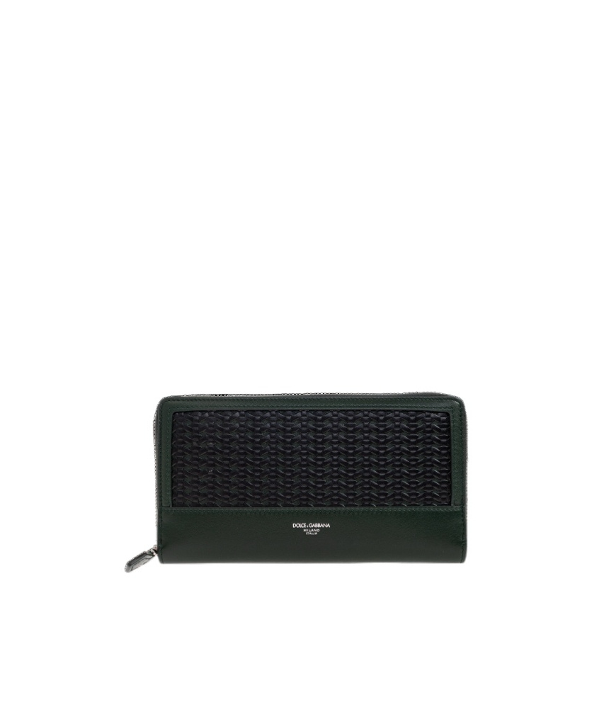 Dolce & Gabbana Leather Long Wallet In Black