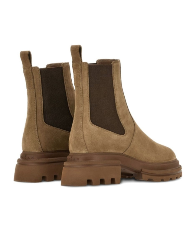 Hogan Elastic Panels Rubber Sole In Brown