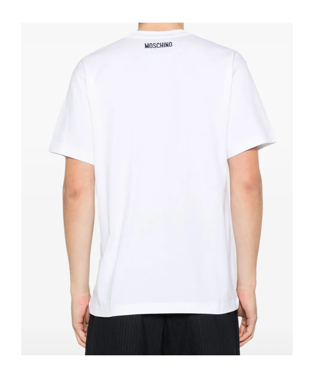 Moschino Goose Embroidery T-shirt In White