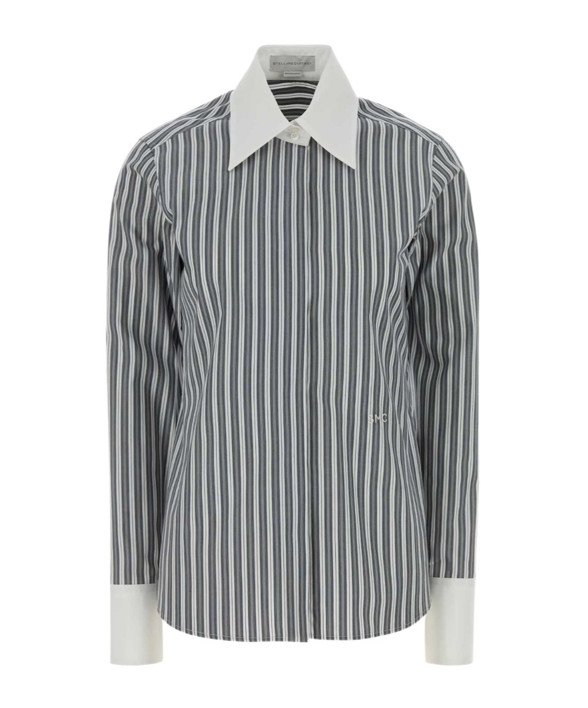 Stella Mccartney Buttoned Stripe Shirt In Animal Print