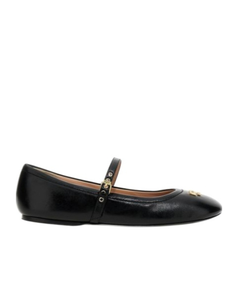 Moschino Women Ballet Flats With Lettering Logo